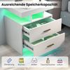 KOMFOTTEU Nachttisch, mit LED-Beleuchtung, 50 x 40 x 58 cm Bild 3