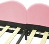 Kinderbett Polsterbett 90*200cm, Schlafsofa Bettgestell Teddystoff Multifunktionales weiches Bett mit Rückenlehne und Armlehnen Jugendbett Gästebett rosa Bild 5
