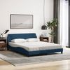 vidaXL Bett mit Matratze "Dover" Blau 160x200 cm Stoff 3208430 Bild 3
