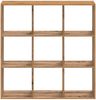 vidaXL Bücherregal Artisan-Eiche 102x32x102 cm Holzwerkstoff 852824 Bild 4