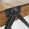 FineBuy Couchtisch Sheesham Massivholz rechteckig 120cm · Wohnzimmertisch mit Metallgestell · Handgefertigter Sofatisch im modernen Industrial Design mit stabiler Tischplatte Bild 5