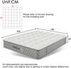 Merax Orthopädische Kaltschaummatratze 180x200 cm, Mattress mit 7-Zonen-Taschenfederkern, Härtegrad H3 (mittelfest) – OEKO-TEX® zertifiziert, 20 cm Höhe, 4 Griffe + Vakuumverpackt Bild 4