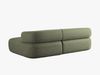 Micadoni 5-Sitzer Ecksofa Jenny Rechts Chenille Perfect Harmony Grün Bild 4