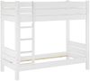 ERST-HOLZ Etagenbett Extra stabiles Etagenbett aus Kiefer in weiß 100x200 cm Nische 100 Bild 5