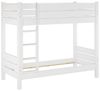 ERST-HOLZ Etagenbett Extra stabiles Etagenbett aus Kiefer in weiß 100x200 cm Nische 100 Bild 4