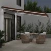 vidaXL Markise Manuell mit LEDs Braun 400x350 cm 3215404 Bild 3