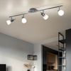 LED Deckenstrahler aus Chrom und Glas, Länge 95 cm Bild 3