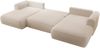 Selsey 'Ovo' Ecksofa mit Schlaffunktion, Ottomane universell, Bouclé Beige Bild 4
