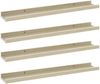 vidaXL Wandregale 4 Stk. Weiß und Sonoma-Eiche 60x9x3 cm 326695 Bild 2