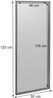 MCA Spiegel HWC-P56, Wandspiegel Garderobenspiegel Flurspiegel, 120x50x2cm Glas Massiv-Holz Eiche Bild 3