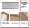 MCA Spiegel HWC-P56, Wandspiegel Garderobenspiegel Flurspiegel, 120x50x2cm Glas Massiv-Holz Eiche Bild 2