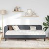 vidaXL Eckbettgestell Dunkelgrau 90 x 190 cm Samt 3394145 Bild 4