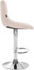Barhocker 2er Set DUBAI - Beige, Samt, Chrom Barhocker mit Lehne Barstuhl Tresenhocker Tresenstuhl Kneipenhocker Kneipenstuhl Bild 5
