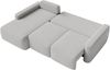 Selsey 'Carnos Mini' Ecksofa mit Schlaffunktion, Ottomane links, Chenille Hellgrau Bild 4