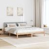 vidaXL Bettgestell Braun und hellgrau 180 x 200 cm Massivholz Kiefer 3394353 Bild 4