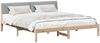 vidaXL Bettgestell Braun und hellgrau 180 x 200 cm Massivholz Kiefer 3394353 Bild 3