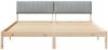 vidaXL Bettgestell Braun und hellgrau 180 x 200 cm Massivholz Kiefer 3394353 Bild 5