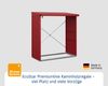 Hörmann Ecostar Metall Kaminholzregal Trend Typ 2, 181 x 103 cm, purpurrot, 181 x 103 x 198 cm (T x B x H) Bild 4