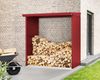 Hörmann Ecostar Metall Kaminholzregal Trend Typ 2, 181 x 103 cm, purpurrot, 181 x 103 x 198 cm (T x B x H) Bild 2
