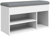 vidaXL Schuhbank Weiß 82 x 32 x 45,5 cm Holzwerkstoff 835026 Bild 2