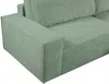 Vente-unique - AMELIA Sofa SamtStoff Grün - B 102 cm x H 85 cm x L 257 cm Bild 5