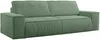 Vente-unique - AMELIA Sofa SamtStoff Grün - B 102 cm x H 85 cm x L 257 cm Bild 3