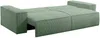 Vente-unique - AMELIA Sofa SamtStoff Grün - B 102 cm x H 85 cm x L 257 cm Bild 4