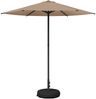 vidaXL Garten-Schirm mit Fuß 230 x 230 cm Polyester Rechtwinklig Taupe 42036214 Bild 2