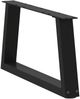 vidaXL Couchtischbeine V-Form 2 Stück Schwarz 70x(30-31,3) cm Stahl 4012536 Bild 4