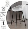Woltu Barhocker (2 St), mit Metallbeinen, aus PP-Kunststoff, Outdoor Bar Terrasse Bild 4