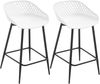 Woltu Barhocker (2 St), mit Metallbeinen, aus PP-Kunststoff, Outdoor Bar Terrasse Bild 2