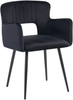 Esszimmerstuhl 2er Set SANILAC Samtstoff Schwarz Bild 4
