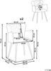 Esszimmerstuhl 2er Set SANILAC Samtstoff Schwarz Bild 2