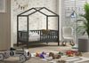 Juniorbett Karie 148x76x151 Kinderbett Massivholz Anthrazit Bild 4