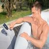 Bestway 6002U LAY-Z-SPA Energiespar Whirlpool Ibiza AirJet, für 4 Personen, 180 x 180 x 66 cm, Dunkelgrün Bild 3
