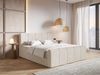 Selsey 'Cloudy II' Boxspringbett mit Bettkästen und Topper Chenille Hellbeige, 200x200 cm Bild 3