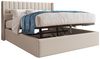 Yorbay Polsterbett Hydraulisches Polster-Doppelbett Stauraumbett mit Stauraum, 180x200cm, Holzlattenrost & Metallrahmen, Bezug aus Leinen Bild 5