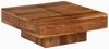 Couchtisch, Sofatisch 80x80x30 cm Massivholz Akazie Bild 2