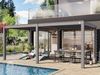 PRIMEYARD Pergola 3x6 m Aluminium Pfosten mit Lamellendach aus Aluminium graue Terrassenüberdachung Bild 2