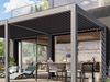 PRIMEYARD Pergola 3x6 m Aluminium Pfosten mit Lamellendach aus Aluminium graue Terrassenüberdachung Bild 5