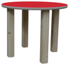 ELI Kindertisch - mit Bunter Tischplatte - Ø 58cm - Rot Bild 2