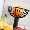 Obst Etagere, Obstschale, Drahtkorb rund, Ø ca. 18 und 30 cm, schwarz matt Bild 4
