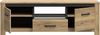 TV-Schrank >SAN CAYETANO< 2 Türen, 1 Schub, 1 Fach, Mauvella Eiche - 161,4x54,1x42,2cm (B/H/T) Bild 3