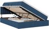 vidaXL Bett mit Stauraum und LED mit Matratze Blau 140 x 200 cm Stoff 3371279 Bild 2
