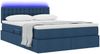 vidaXL Bett mit Stauraum und LED mit Matratze Blau 140 x 200 cm Stoff 3371279 Bild 3