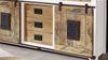 Massivart® Sideboard EMANUEL 150 cm / Massivholz Mango weiß / 2 Rolltüren, Türapplikation aus Gusseisen / Beschläge und Schienen aus Eisen Bild 4
