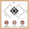 ZMH LED Deckenleuchte Wohnzimmer Modern 2 Flammig 24W Deckenlampe Küche - Warmweiß, Augenschutz, LED fest integriert, 3000k, Schwenkbar Bild 3