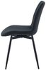 Stuhl Amalia / Amara, Mikrofaser, Stoff, Anthrazit, 61 x 85 x 51 cm Bild 3