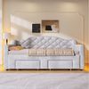Flieks Daybett, Polsterbett Tagesbett 90/180x200 cm mit Schubladen und LED-Beleuchtung Bild 4