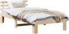vidaXL Bettrahmen mit Kopfteil Natur 75 x 190 cm Massives Kiefernholz 872635 Bild 2